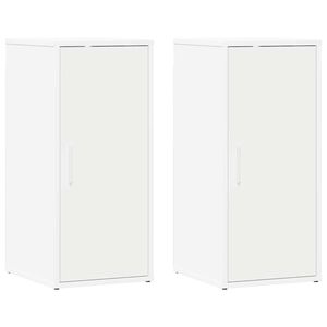 vidaXL kingakapid 2 tk, valge, 32 x 35 x 70 cm, puitlaastplaat