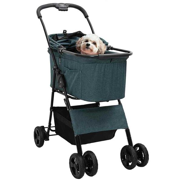 vidaXL Kokkupandav lemmikloomade k&auml;rud Roheline 81 x 47 x 99 cm