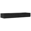 vidaXL Voodisahtlid Must tamm 120 x 36,5 x 16,5 cm Tehispuit