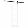 vidaXL Libisev uks ORKDAL Valge ja must 61 x 198,5 cm