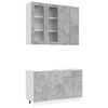 vidaXL K&ouml;&ouml;k &uuml;ksus LYON 4 pcs Betoonhall Tehispuit