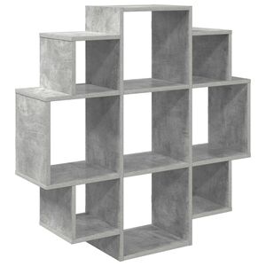 vidaXL Seinariiul Betoonhall 90 x 25 x 90 cm Tehispuit