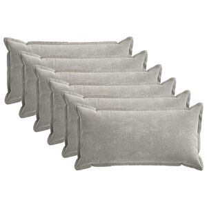 vidaXL Diivanipadi 6 pcs HOUTEN Helehall 40 x 70 cm &Scaron;en&uuml;&uuml;lfabric