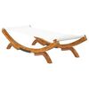 vidaXL lamamistool, 100 x 188,5 x 44 cm, painutatud puit, kreemjas