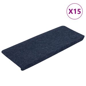 vidaXL isekleepuv trepivaip, 15 tk, 65x24,5x3,5 cm, sinine