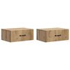 vidaXL Seinale kinnitatav &ouml;&ouml;tis 2 tk Artisan tamm 49 x 34,5 x 20 cm