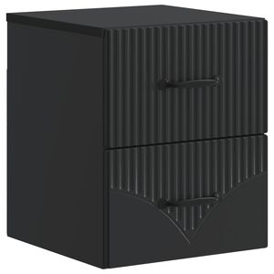 vidaXL Seinale kinnitatav &ouml;&ouml;tis Must 34,5 x 33 x 40 cm Tehispuit
