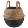 vidaXL K&auml;siga taimepott Must &Oslash; 22 x 20 cm 100% Mererohi