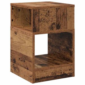 vidaXL Otsalaud Vana puit 30,5 x 30 x 45 cm Tehispuit