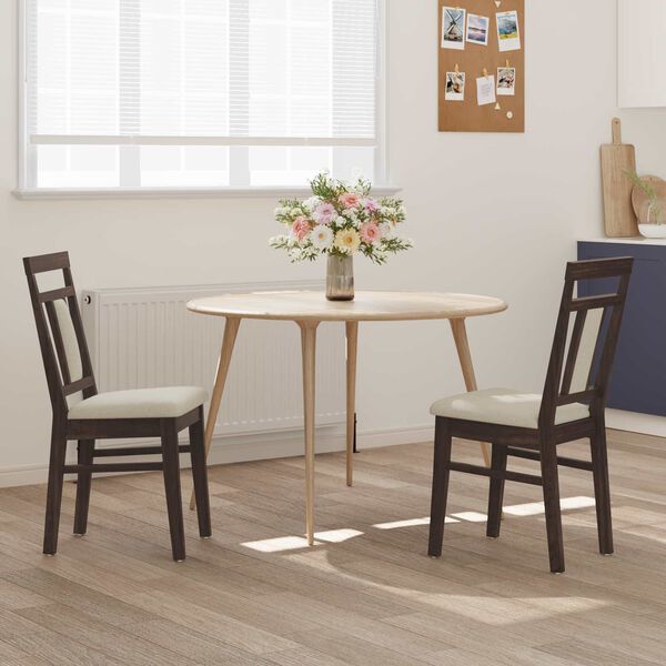 vidaXL S&ouml;&ouml;gitool 2 pcs Helepruun ja hele Paks Kautsukipuit