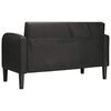 vidaXL Loveseat diivan must 110 cm kunstnahk