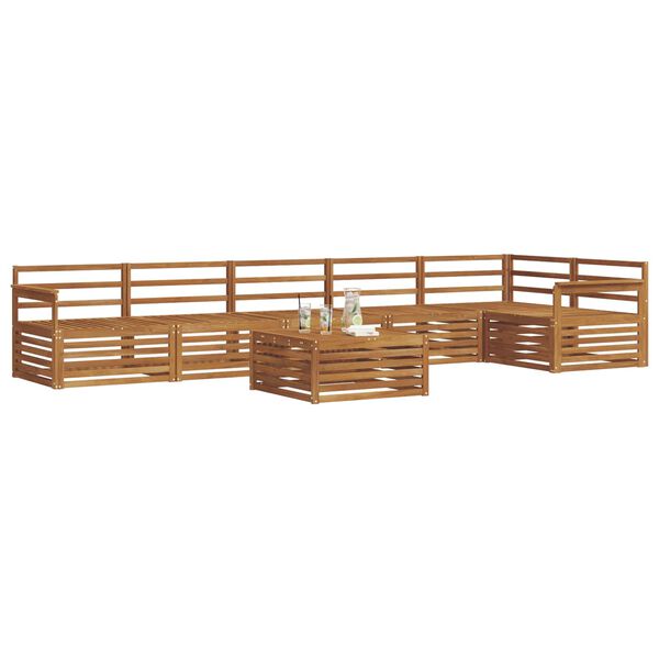 vidaXL V&auml;li diivanikomplekt 7 pcs Neutraalne Tugev akatsiapuu