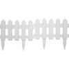 vidaXL murupiirded 25 tk valged 10 m PP