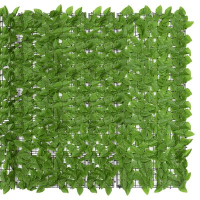 vidaXL rõdupiirde kate, roheline lehed, 300x150 cm