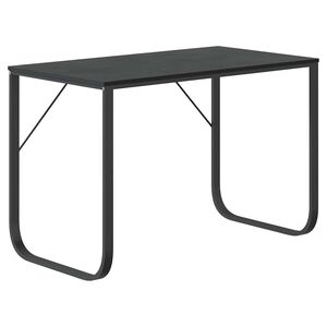 vidaXL kirjutuslaud, must 110x60x73 cm puitlaastplaat