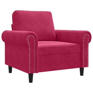 vidaXL tugitool, veinipunane, 60 cm, samet