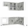 vidaXL K&ouml;&ouml;k &uuml;ksus LUCCA 8 pcs Betoonhall Tehispuit