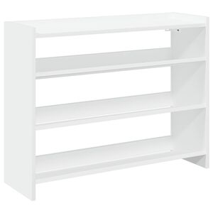vidaXL kingariiul, valge, 80 x 25 x 62 cm, tehispuit