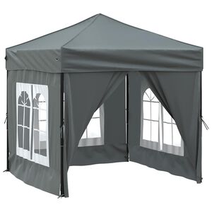 vidaXL kokkupandav peotelk seintega, antratsiithall, 2 x 2 m