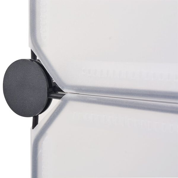 vidaXL 10 sektsiooniga kingakapp, valge