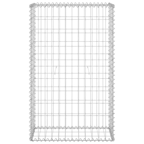 vidaXL kattega gabioonsein, tsingitud teras, 60 x 30 x 100 cm