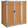 vidaXL aiakuur, pruun, 161x89x161 cm, tsingitud teras