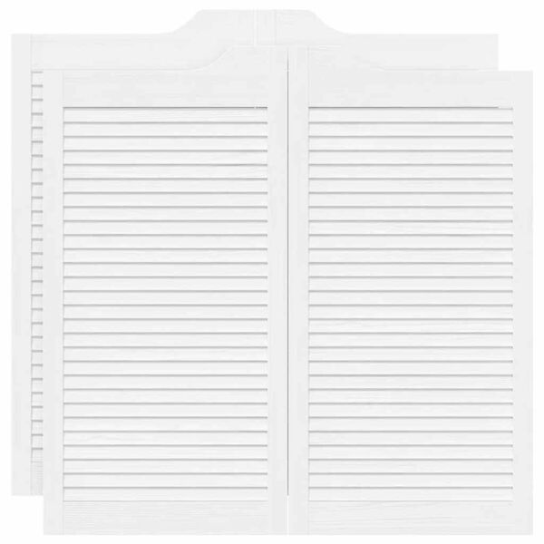 vidaXL Kiiguksed Releed Design 2-Pair Valge 100x100 cm