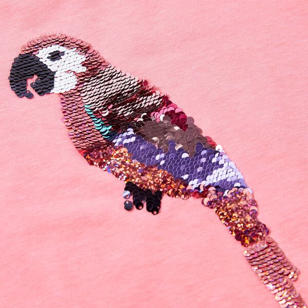 Laste T-s&auml;rk, fluo roosa, 128