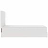 vidaXL Ottomani voodiraam madratsiga, valge, 80x200cm, kunstnahk