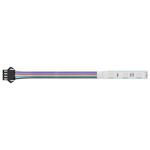 vidaXL LED Ribad 2 pcs Must ja mitmev&auml;rviline 1745 mm Vask ja plastik