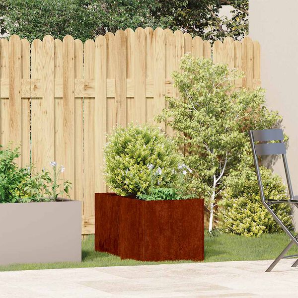 vidaXL taimekast, rooste, 40x80x40 cm, ilmastikukindel teras