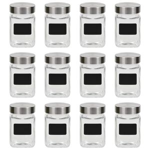 vidaXL s&auml;ilituspurgid kleepsuga, 12 tk, 300 ml