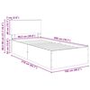 vidaXL Voodi raam peaga Must 100 x 200 cm Tehispuit