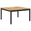 vidaXL Kohvilaud Valge ja must 80 x 80,5 x 45 cm Tugev akatsiapuu