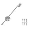 vidaXL T&otilde;mbepulk hinged 12 pcs H&otilde;bedane 190 mm Metall