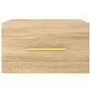 vidaXL seinale kinnitatav &ouml;&ouml;kapp,Sonoma tamm, 35 x 35 x 20 cm