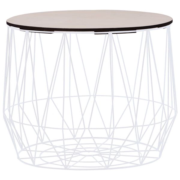 vidaXL kohvilaud, 2 tk, valge