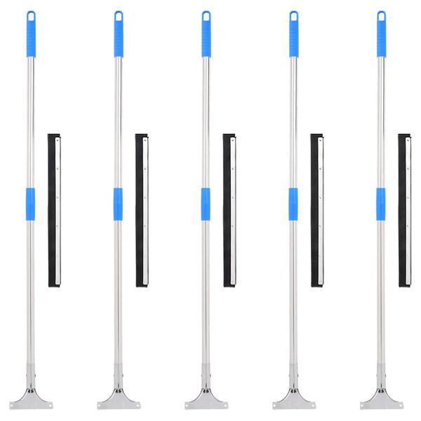 vidaXL põrandakaabits 5 tk, 45,5x119,5 cm, teras ja kumm