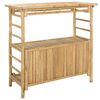 vidaXL V&auml;li baarilaud Neutraalne 110 x 50 x 105 cm Bambus