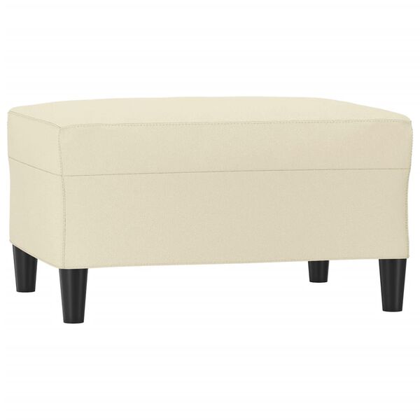 vidaXL jalapink, kreemjas, 70 x 55 x 41 cm, kunstnahk