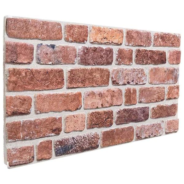 vidaXL 3D seinapaneelid 10 tk, punane, 100 x 50 cm, EPS