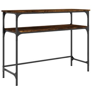 vidaXL konsoollaud, suitsutatud tamm, 100x35,5x75 cm, tehispuit