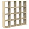 vidaXL raamaturiiul Sonoma tamm 137,5x29x137,5 cm tehispuit