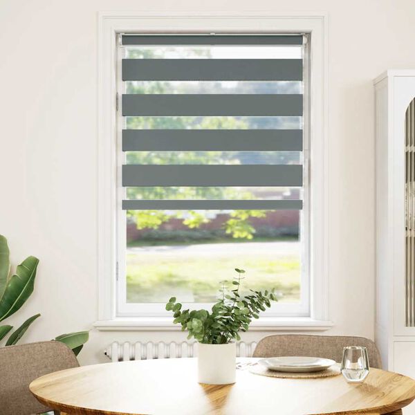 vidaXL Triibuline ruloo 80x100 cm kanga laius 75,9 cm pol&uuml;ester