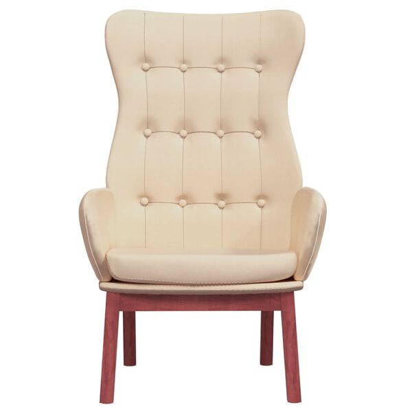 vidaXL puhketool, kreemjas, kangas