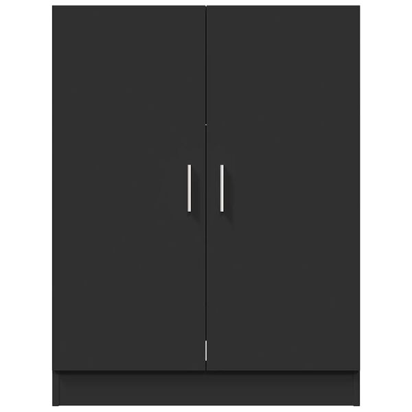 vidaXL pesumasinakapp, must, 71 x 71,5 x 91,5 cm