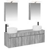 vidaXL Vannitoa kapikomplekt 5 pcs Hall Sonoma 50 x 14,5 x 70 cm