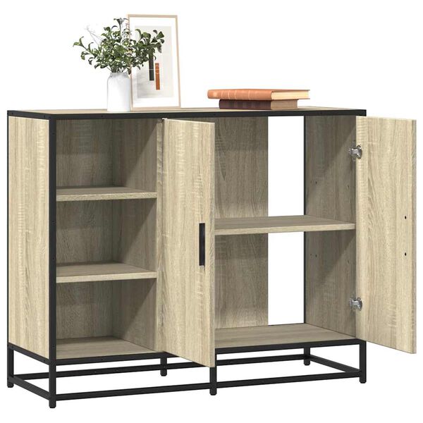 vidaXL puhvetkapp sonoma tamm 92x35x76 cm Engineered Wood