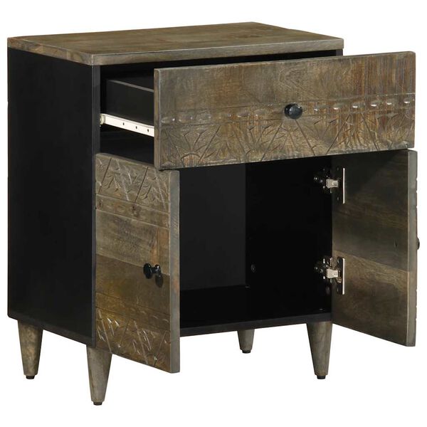 vidaXL &ouml;&ouml;kapp helehall 50x33x60 cm t&auml;ispuidust mango