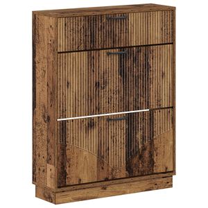 vidaXL Kinga kapp HOORN 78 x 24 x 100 cm Tehispuit Vana puit